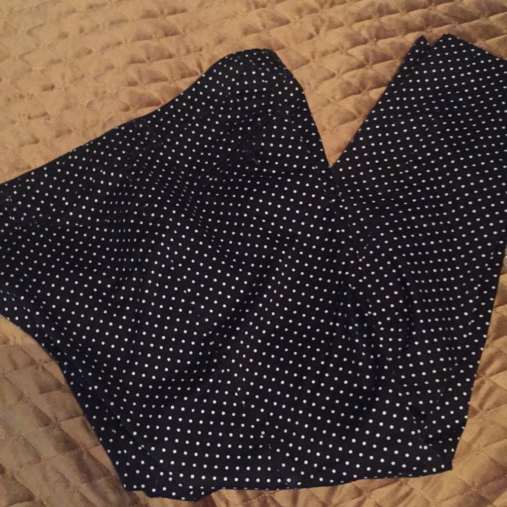 Black and White Polka Dot Pants